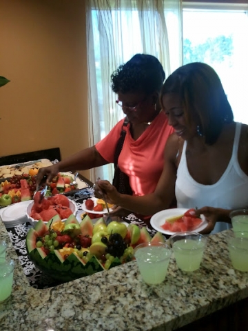 Hmmm...fresh fruit. That sure was some SWEET Mississippi watermelon. 